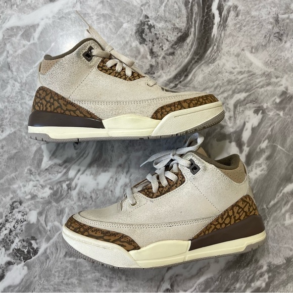 Nike Air Jordan 3 Retro Palomino Leather Sneakers High Top Shoes DM0966-102 1Y - Picture 3 of 9